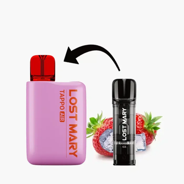 LOST MARY TAPPO AIR Starter Kit | Pink (Inkl. 1 Pod Strawberry Ice) 20mg/ml – Bild 2